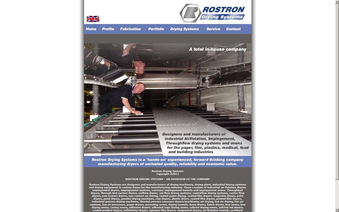 J Rostron Engineering Ltd Website