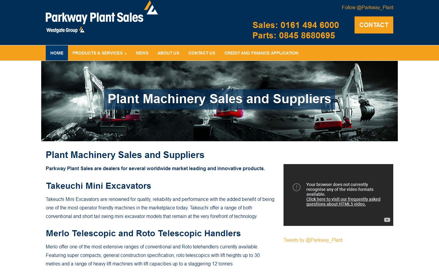 Parkway Plant Sales Ltd Website