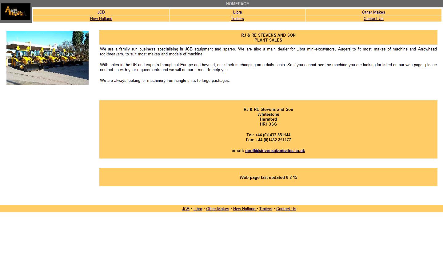 R J & R E Stevens & Son Website