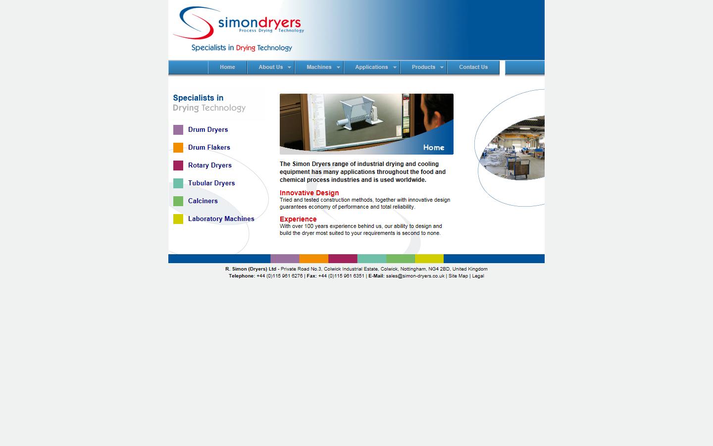 R Simon (Dryers) Ltd Website