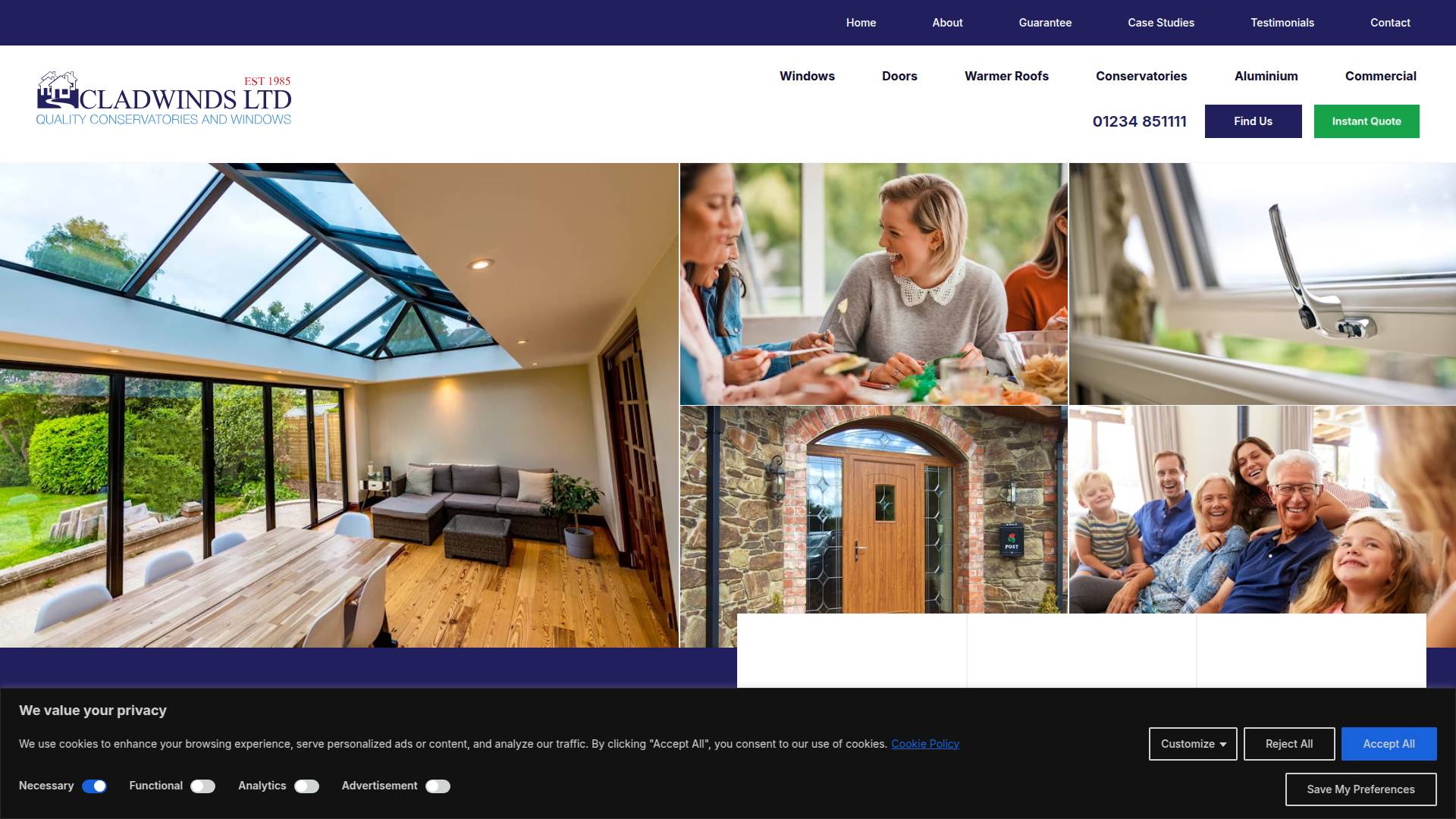 Cladwinds Ltd Website