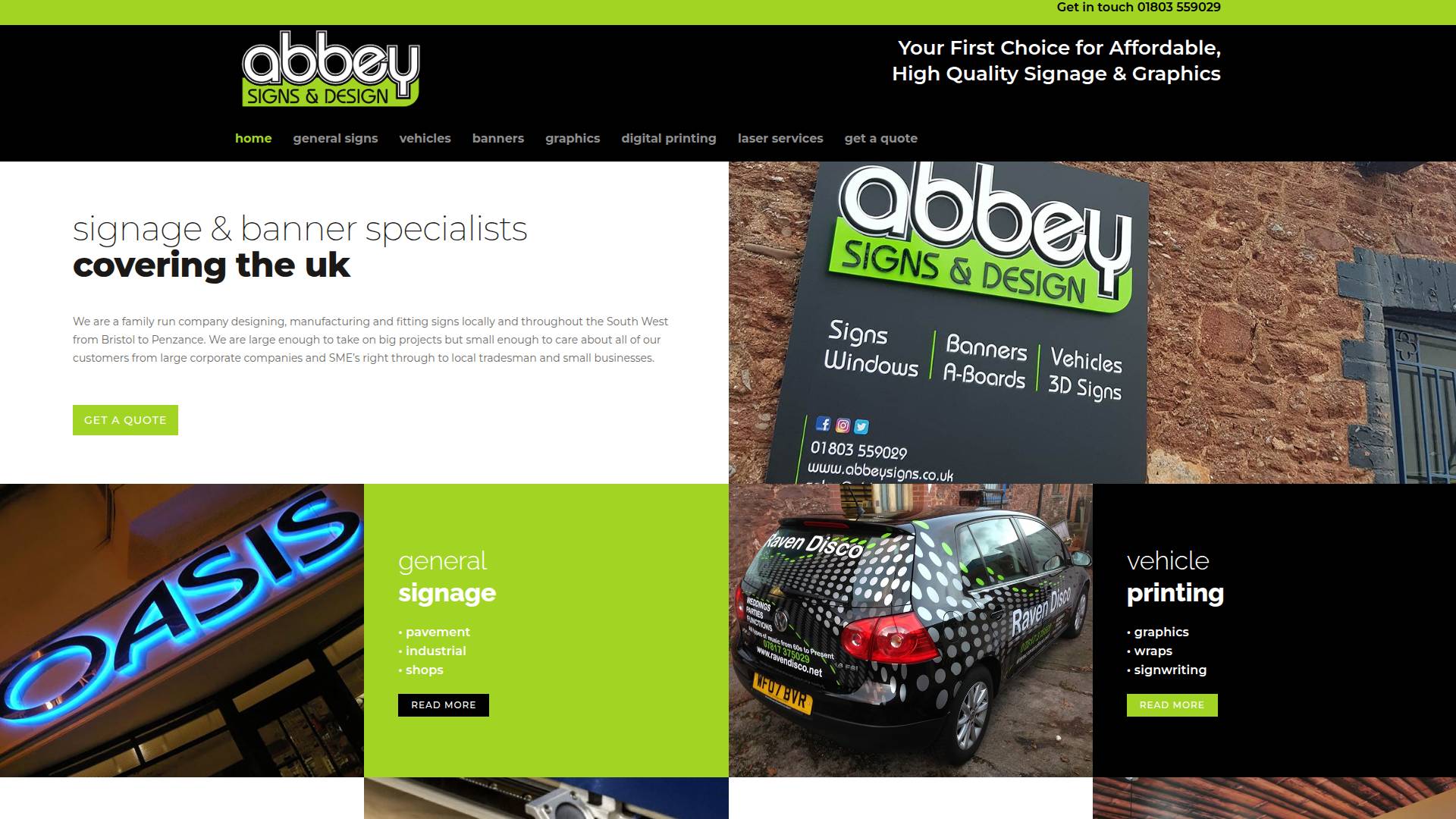 Abbey Signs Website