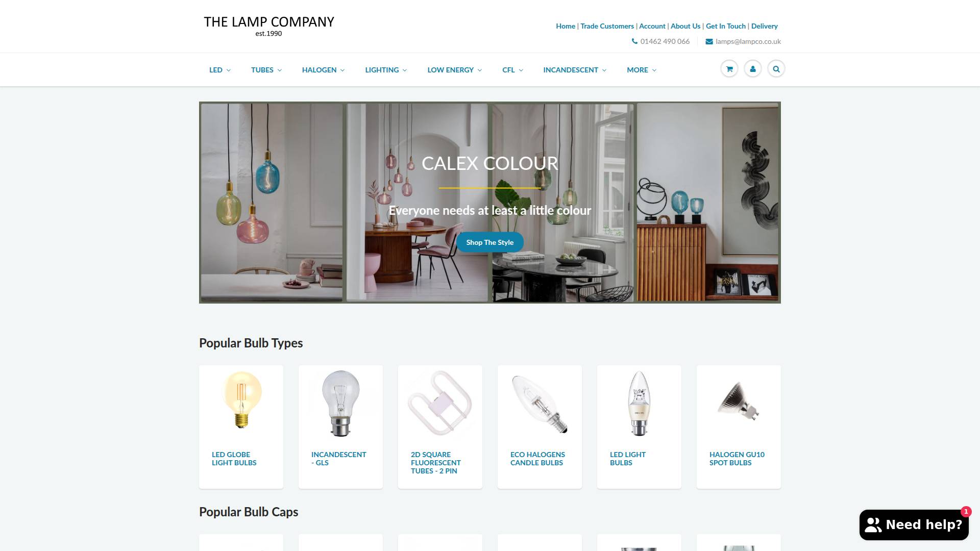 The Lamp Company Website