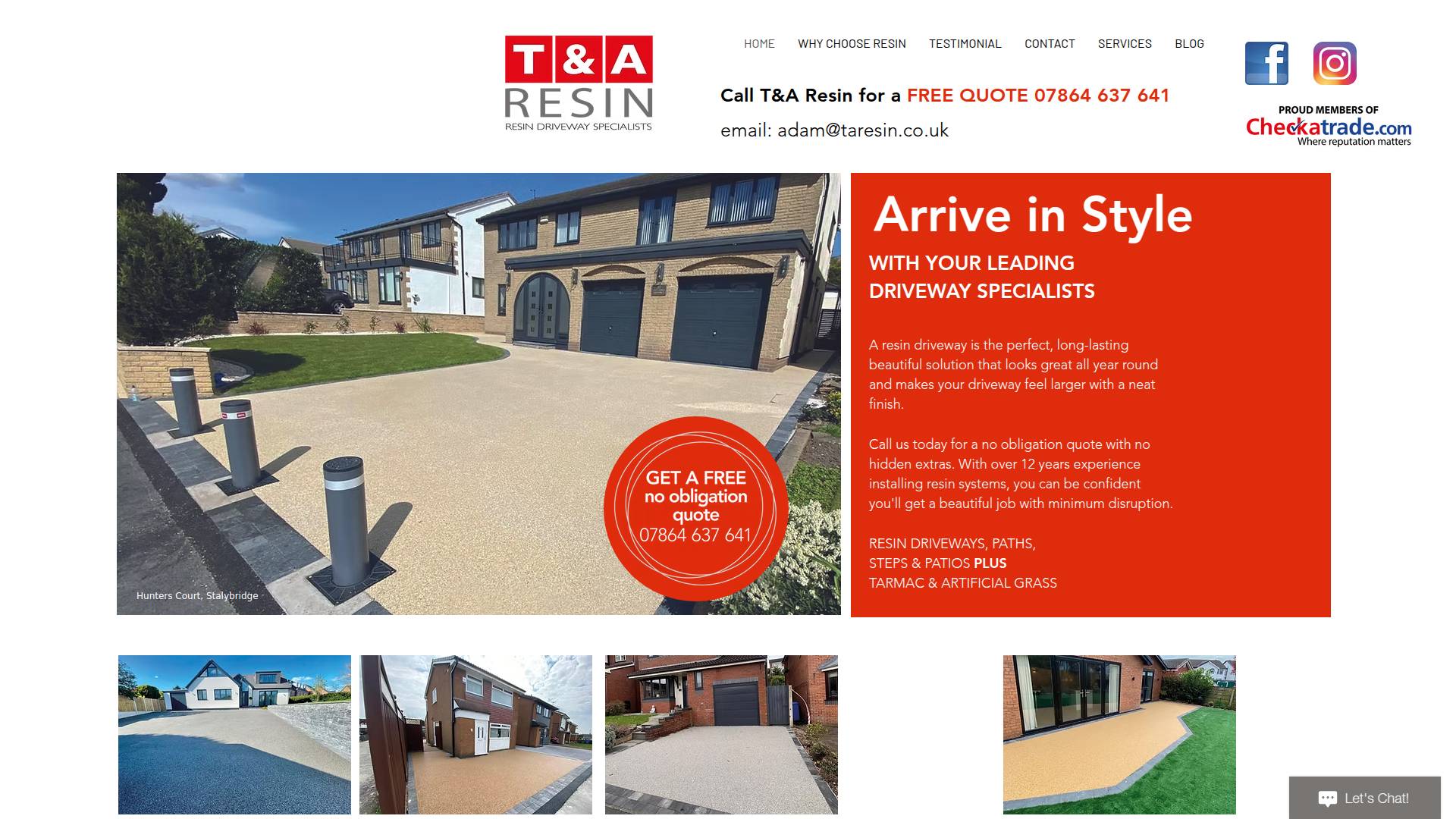 T&A Resin Ltd Website