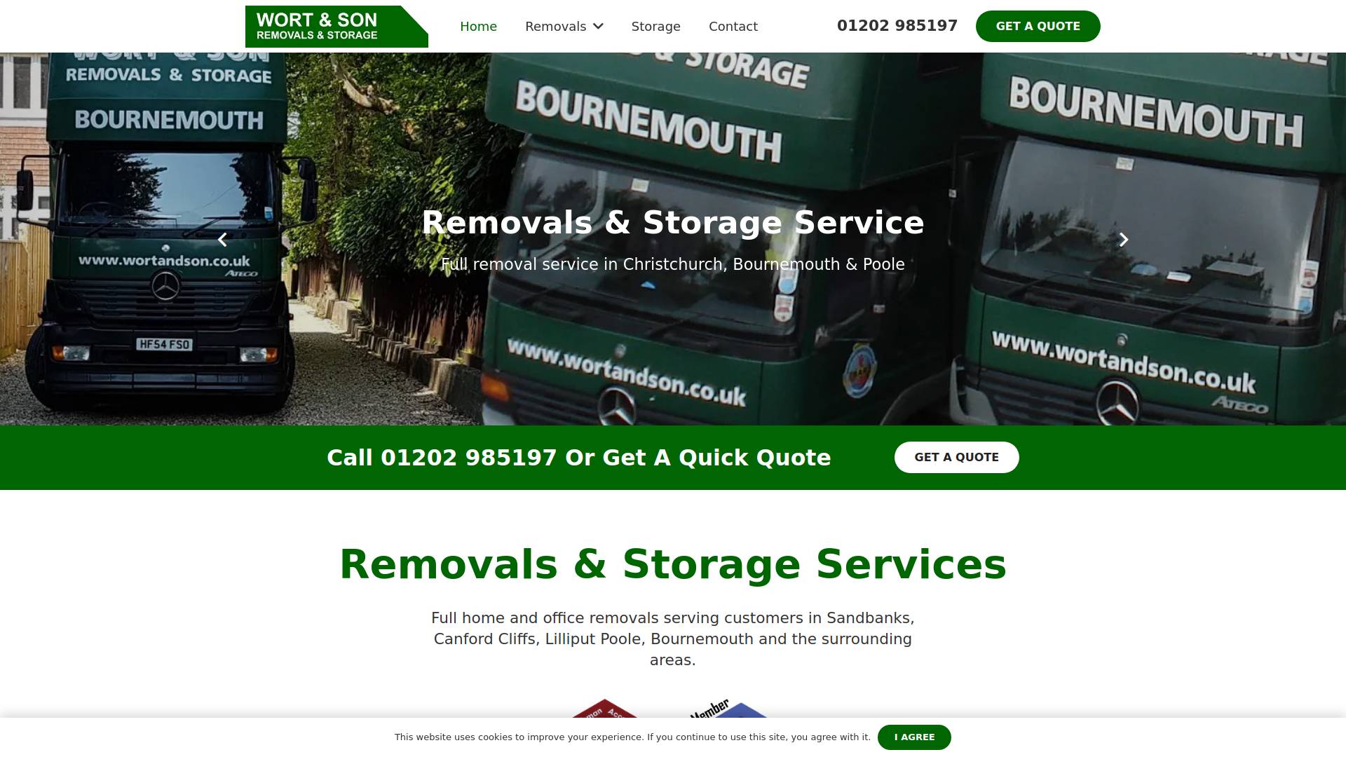 Wort & Son Removals - Bournemouth Website