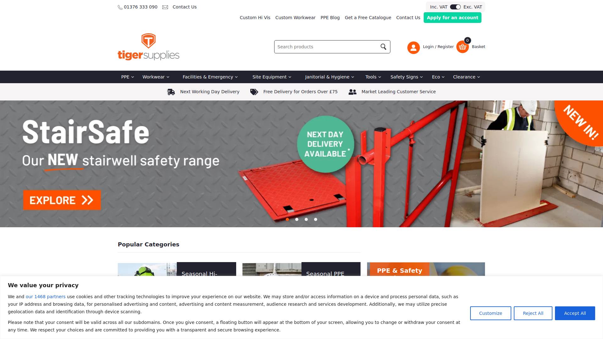 Tiger Supplies Ltd Website