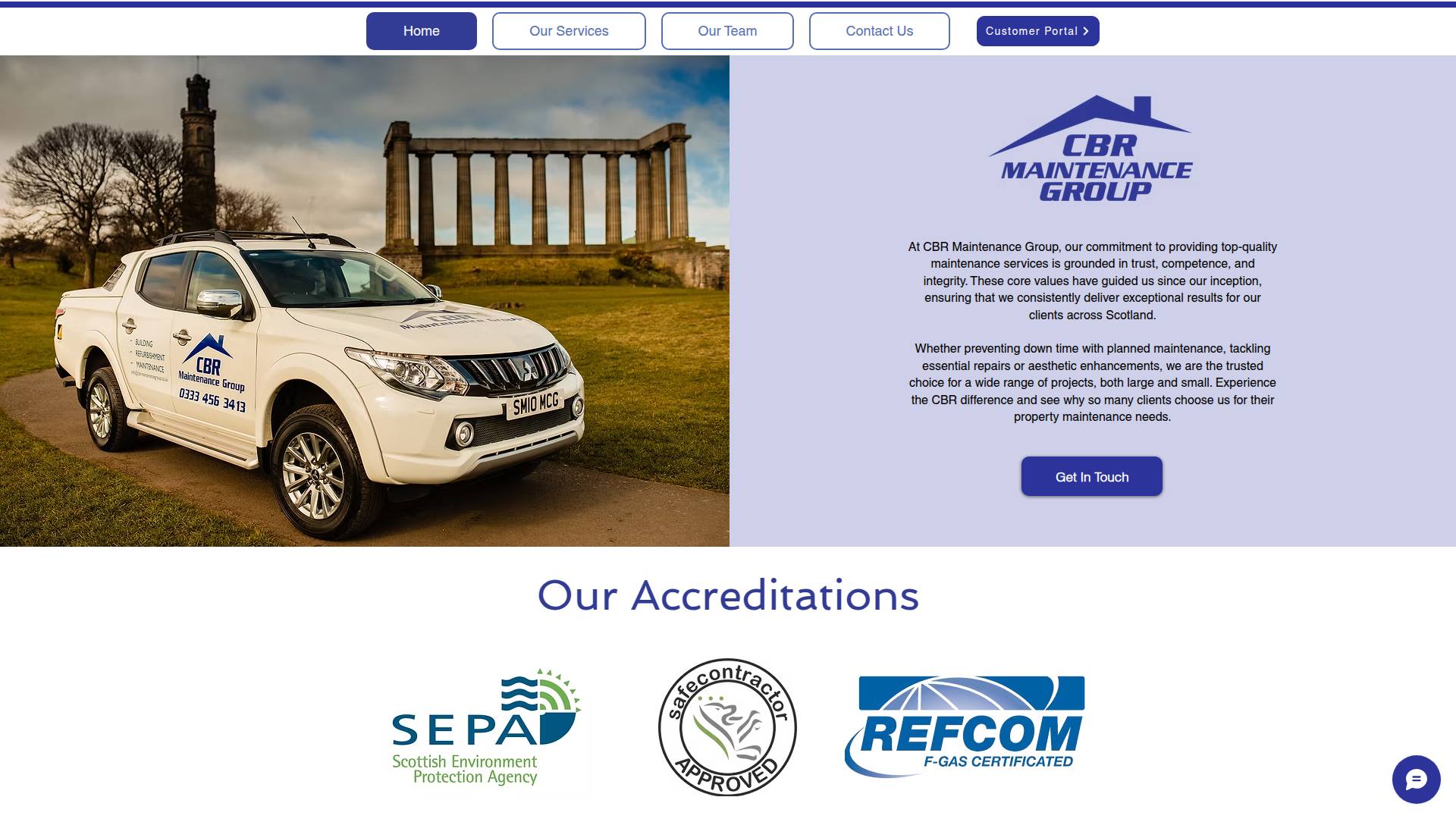 CBR Maintenance Group Website