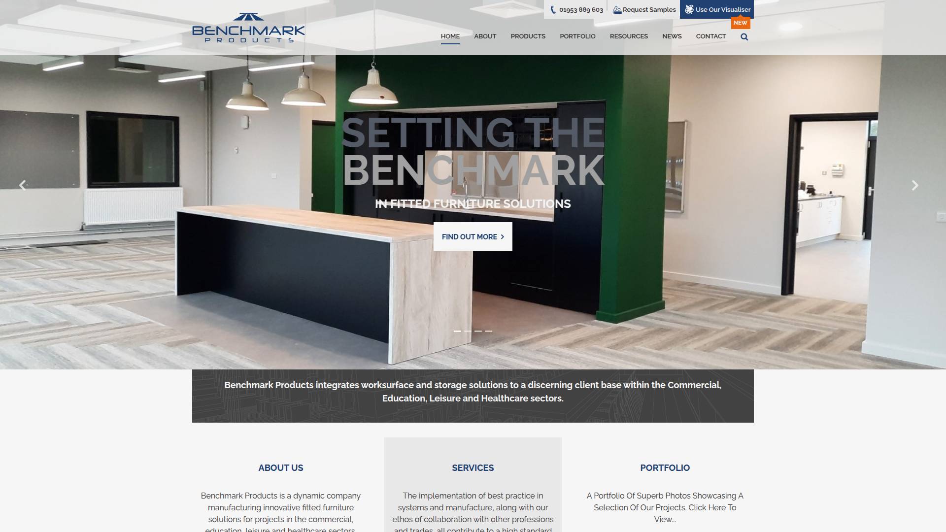 BENCHMARK PRODUCTS Website