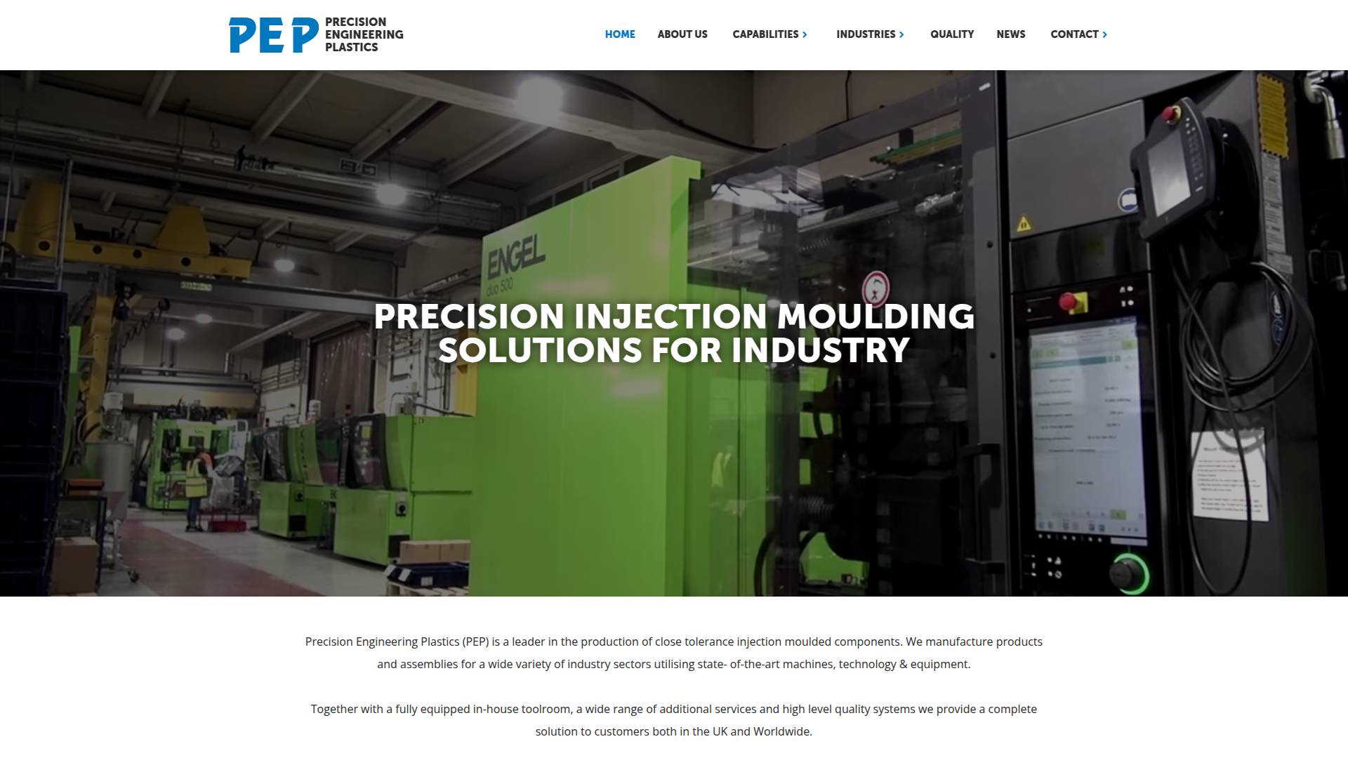 Precision Engineering Plastics Ltd Website