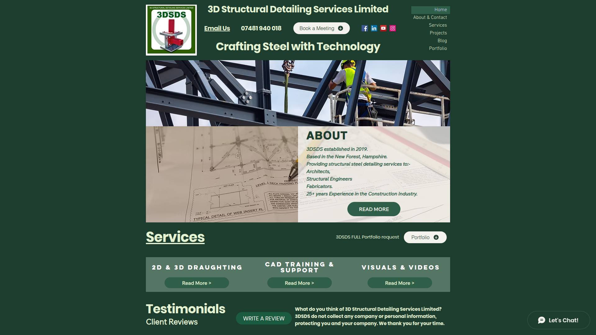3D Structural Detailing Services Ltd Website