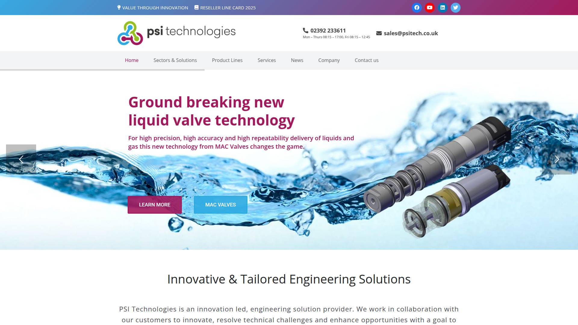 PSI Technologies Website