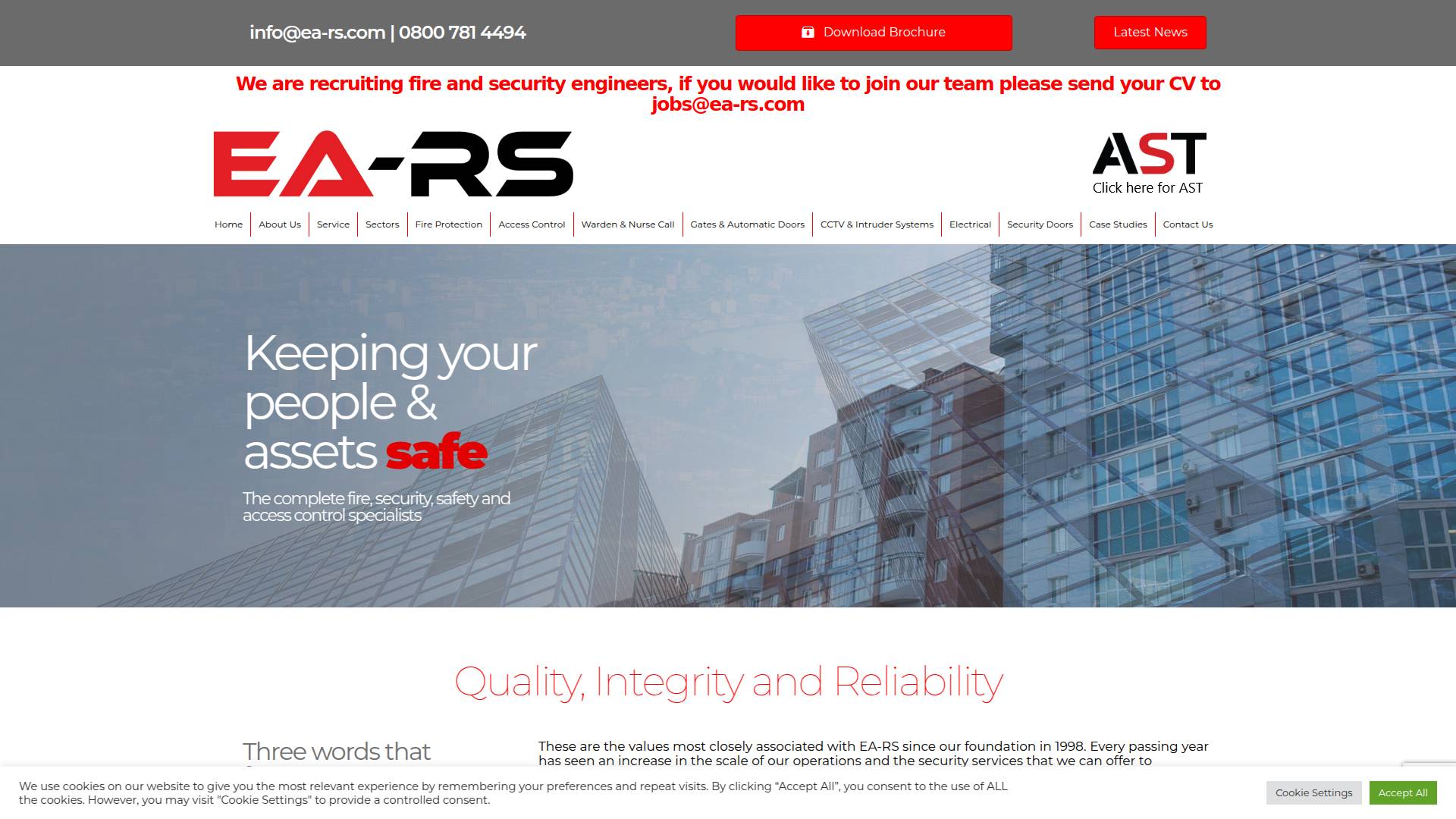 CCSS Fire & Security Ltd Website