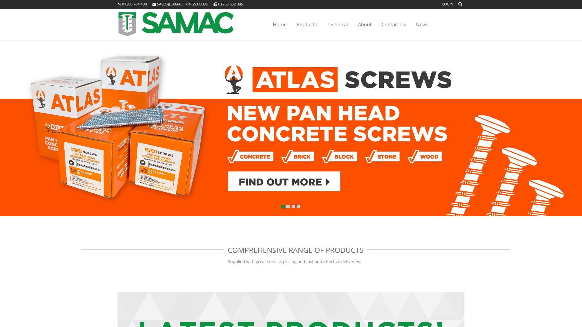 Samac Fixings Website