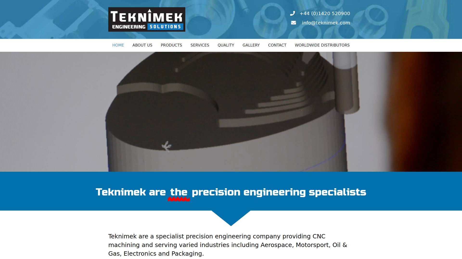 Teknimek Engineering Ltd Website