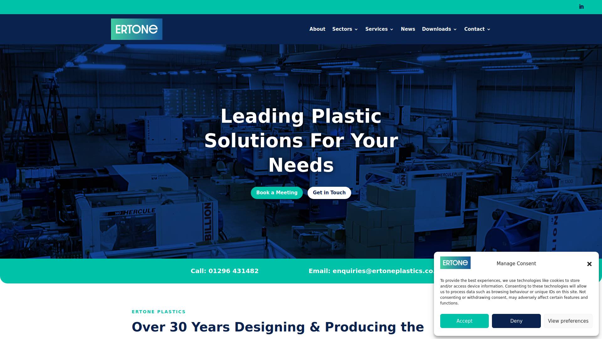 Ertone Plastics Limited Website