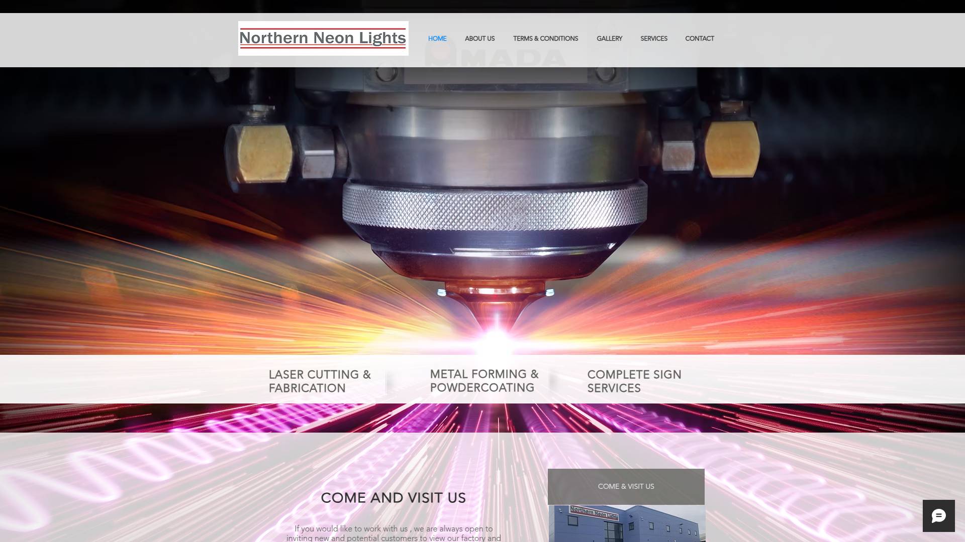 Northern Neon Lights Website