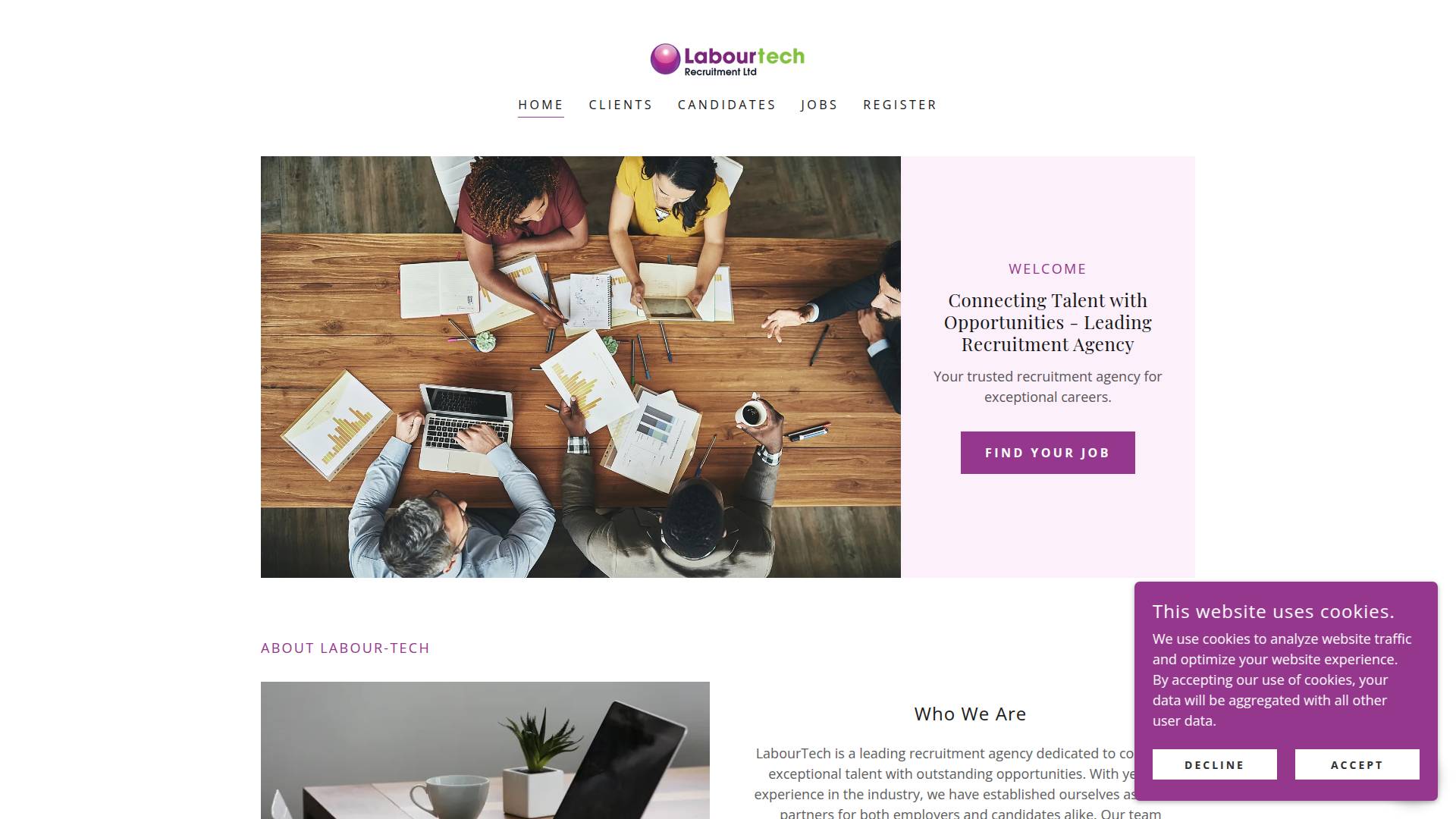Labour Tech Recruitment Ltd Website