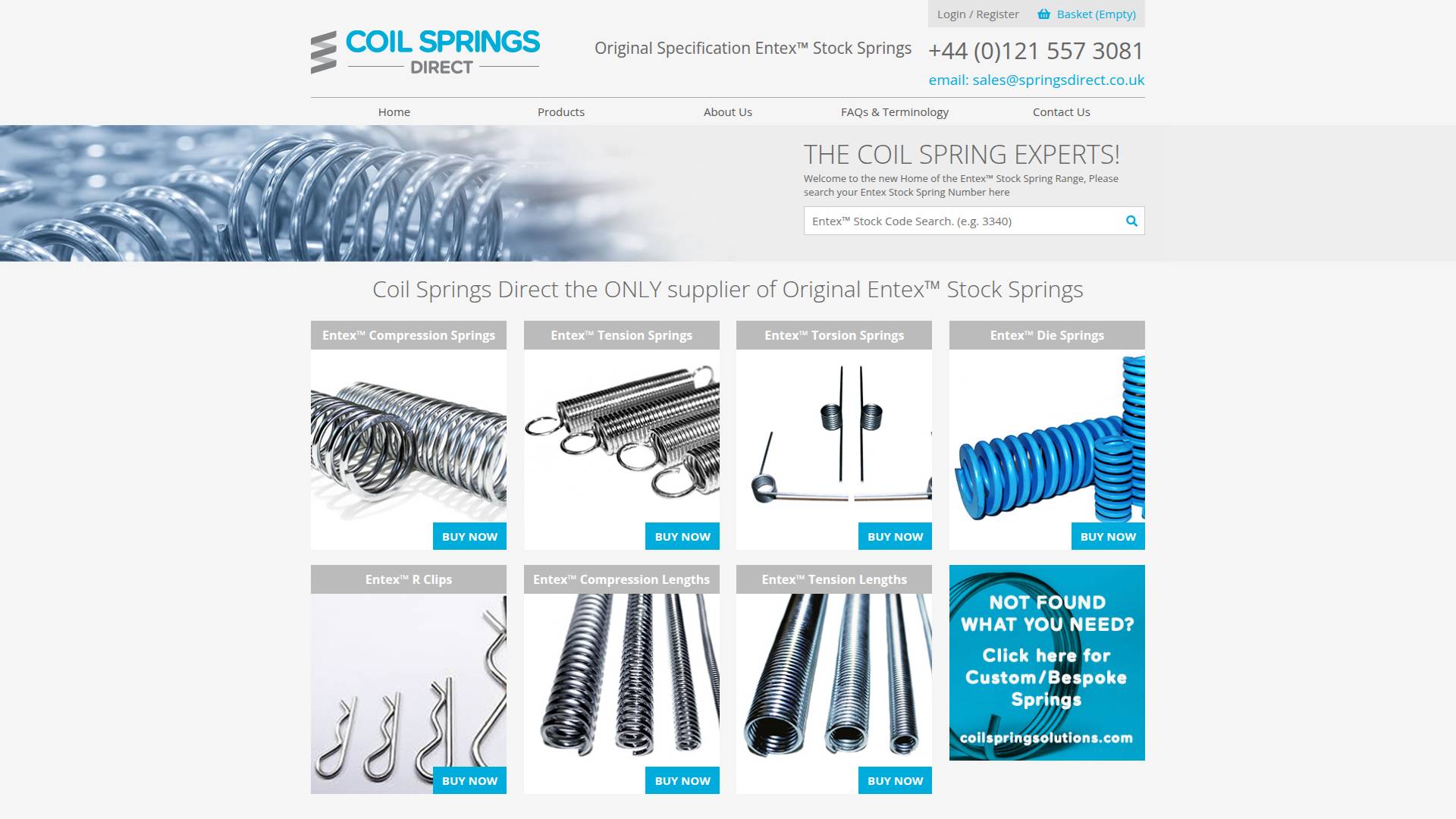 Coil Springs Direct Website