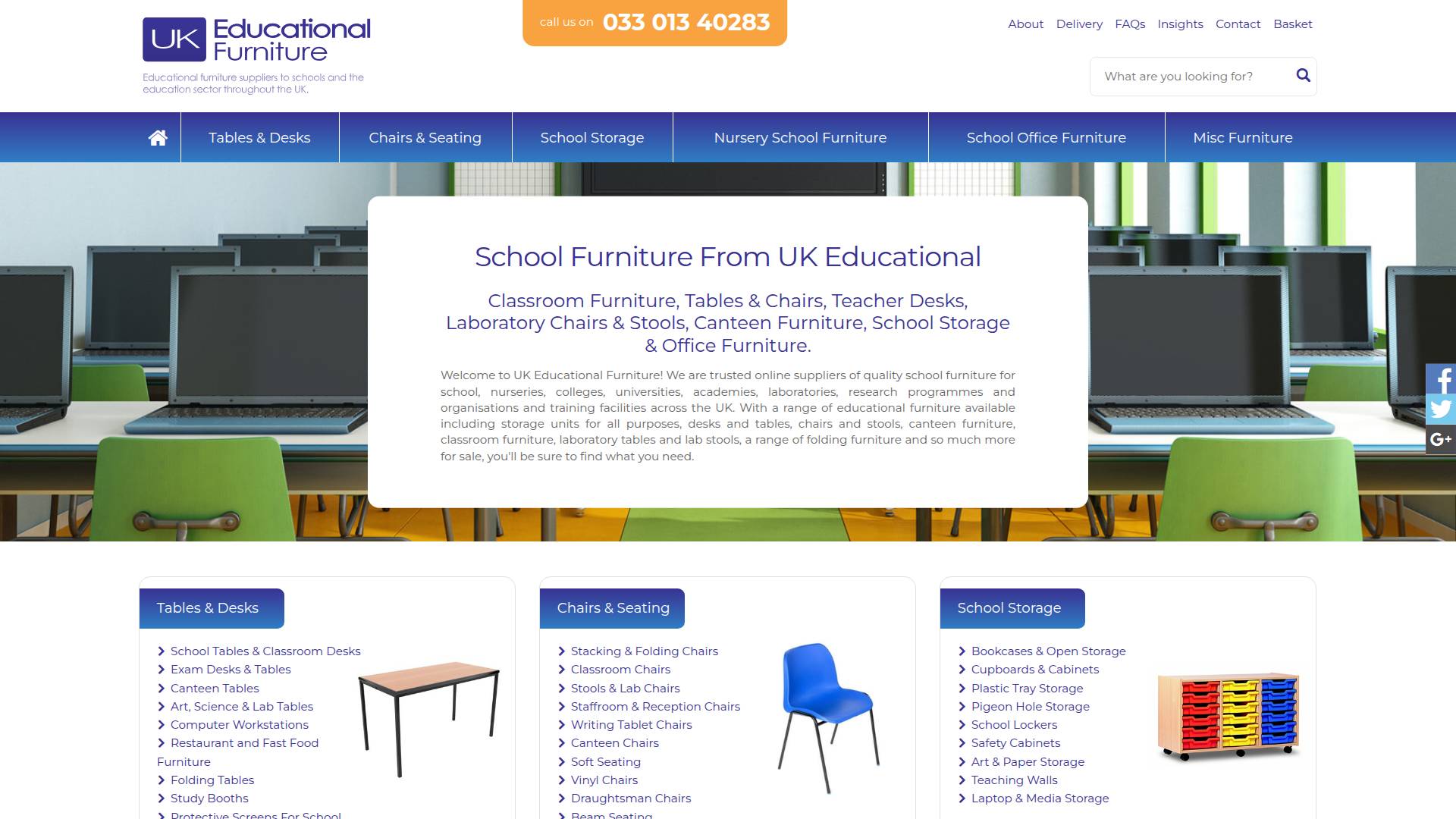 UK Educational Furniture Website