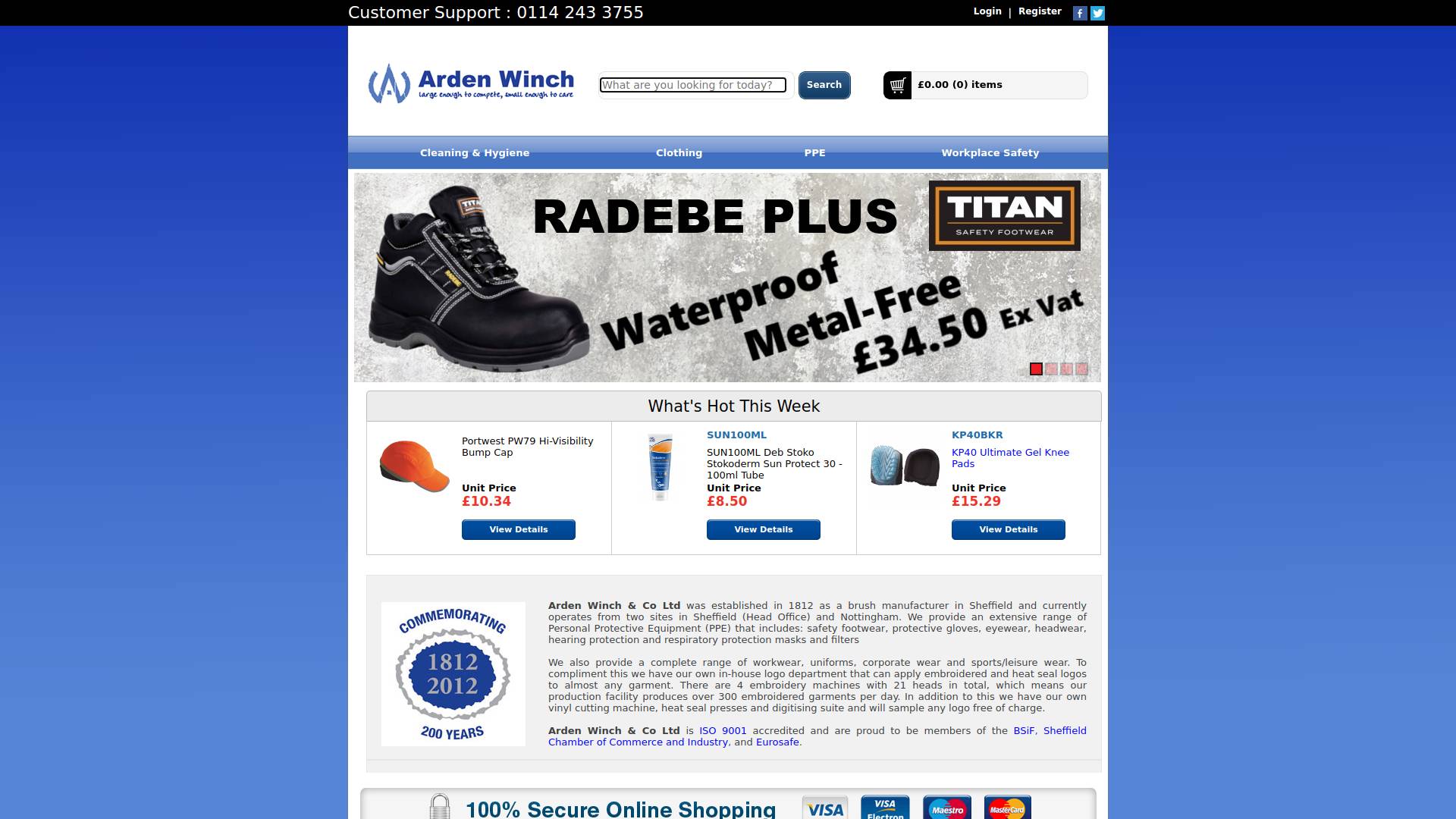 Arden Winch & Co Ltd Website