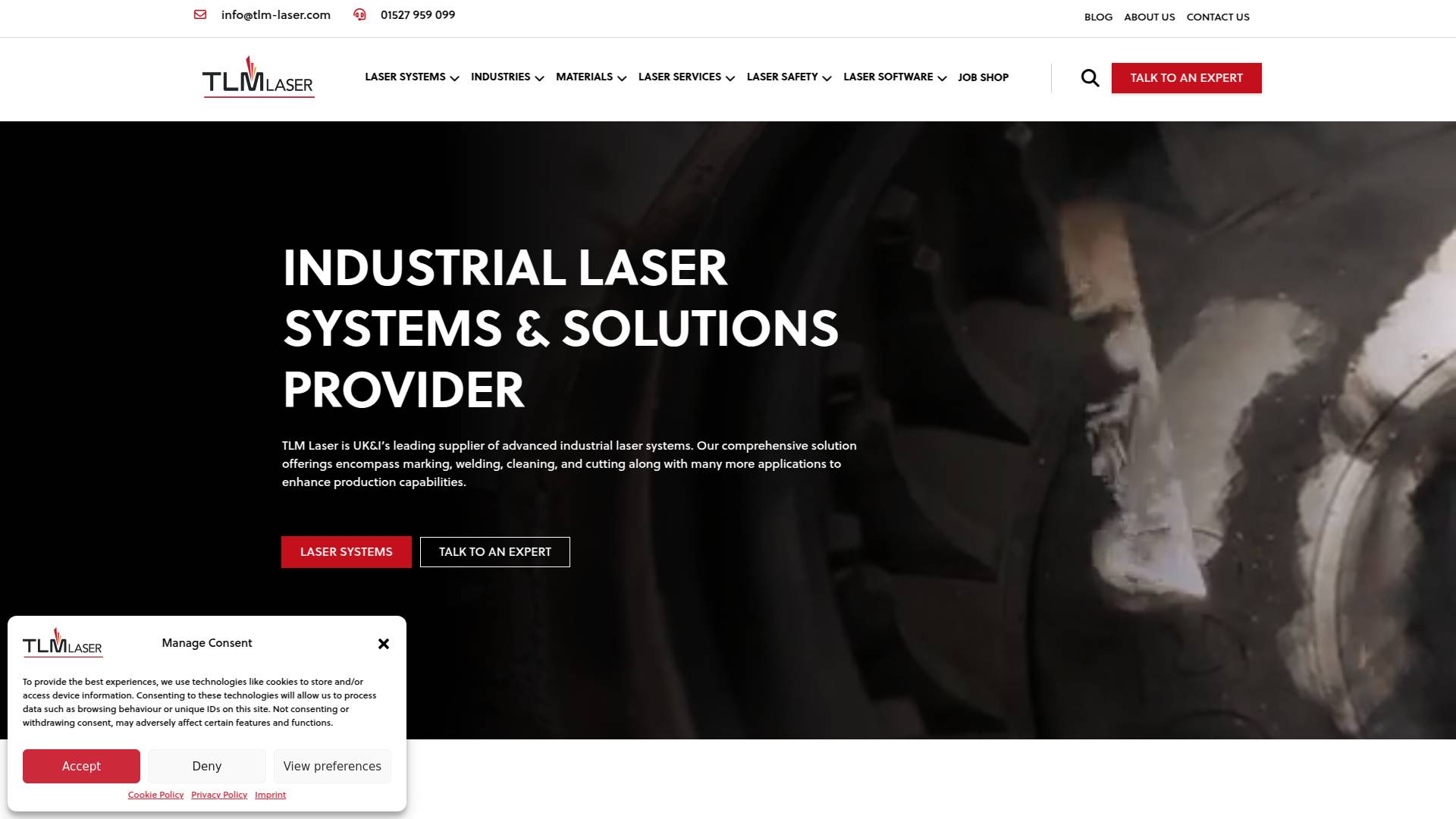 TLM Laser Website