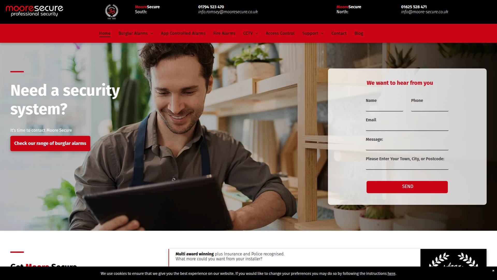 Moore Secure Website