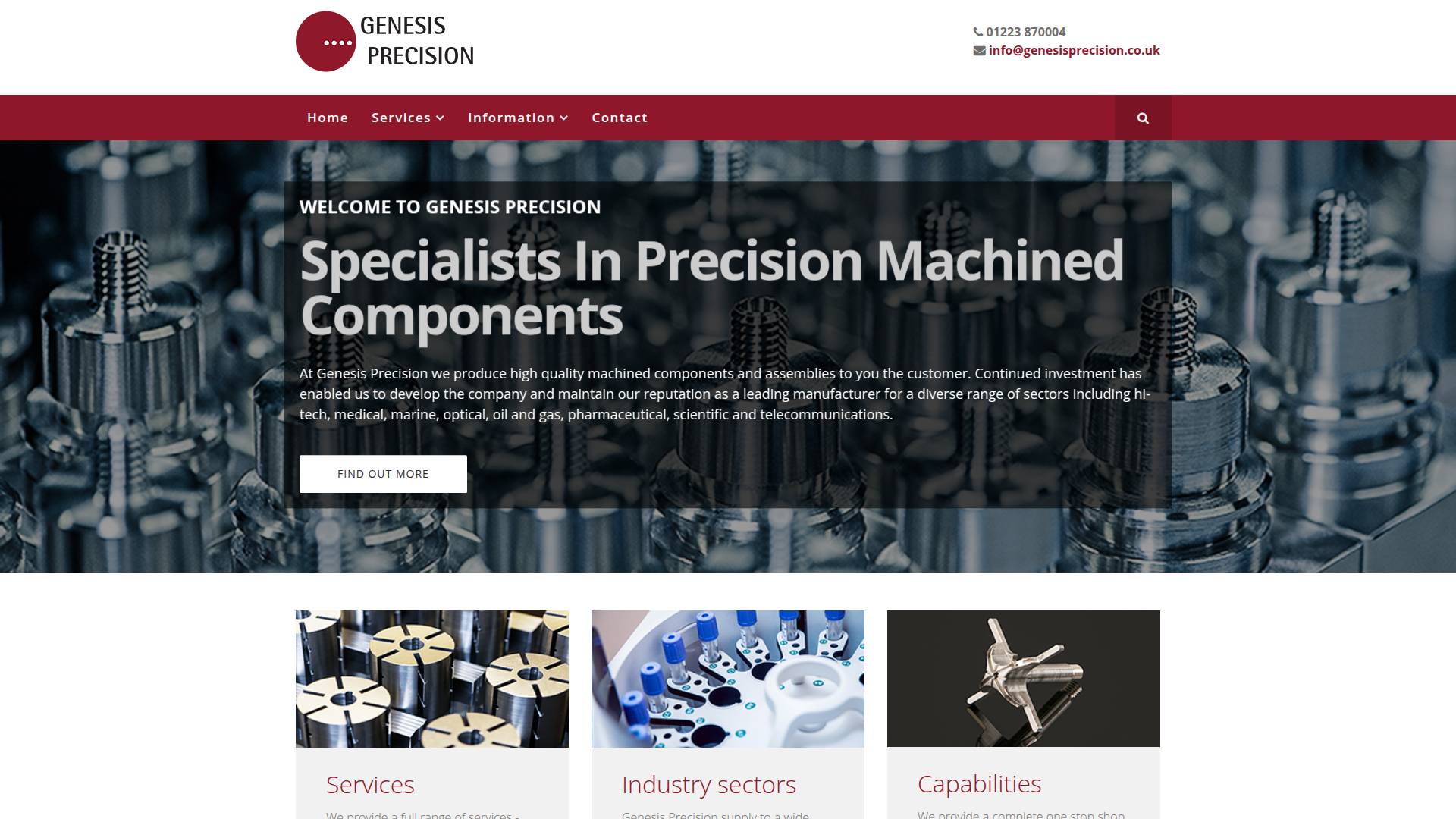 Genesis Precision Engineering Ltd Website