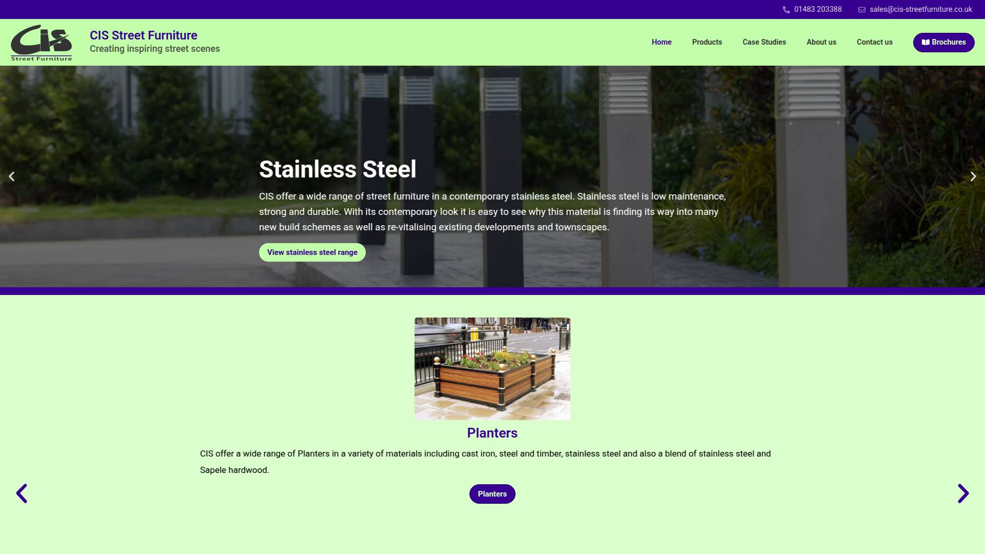 CIS Street Furniture Website