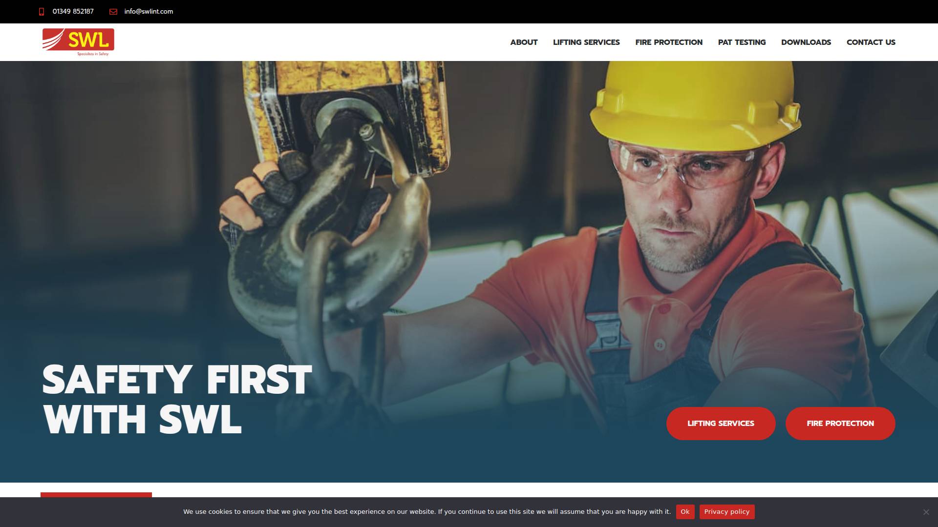 Safety Welding & Lifting International Ltd Website