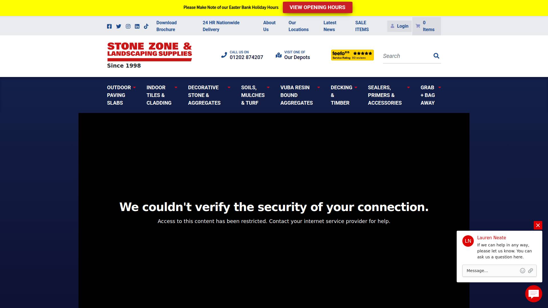 Stone Zone & Landscaping Supplies Website