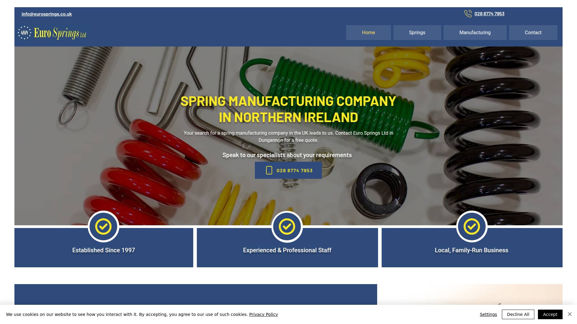 Euro Springs Website