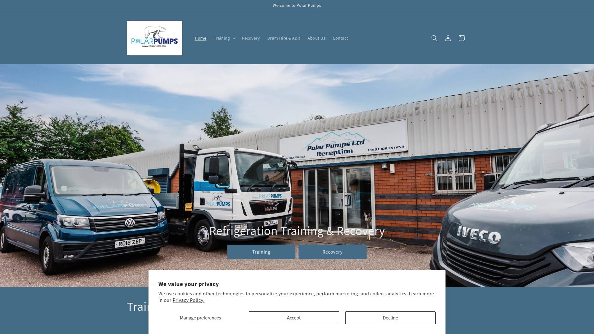 Polar Pumps Ltd Website