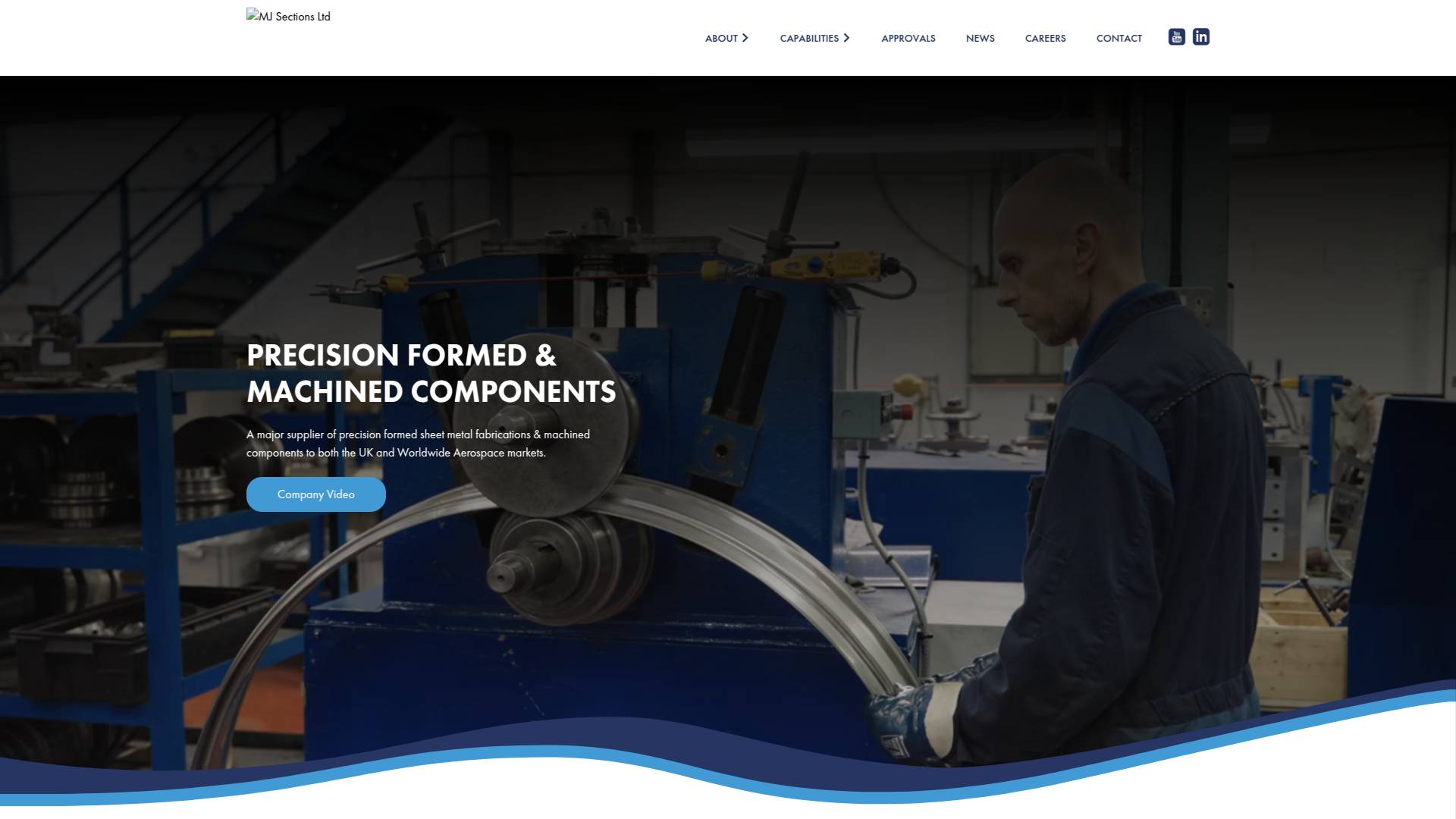 MJ Sections Ltd Website