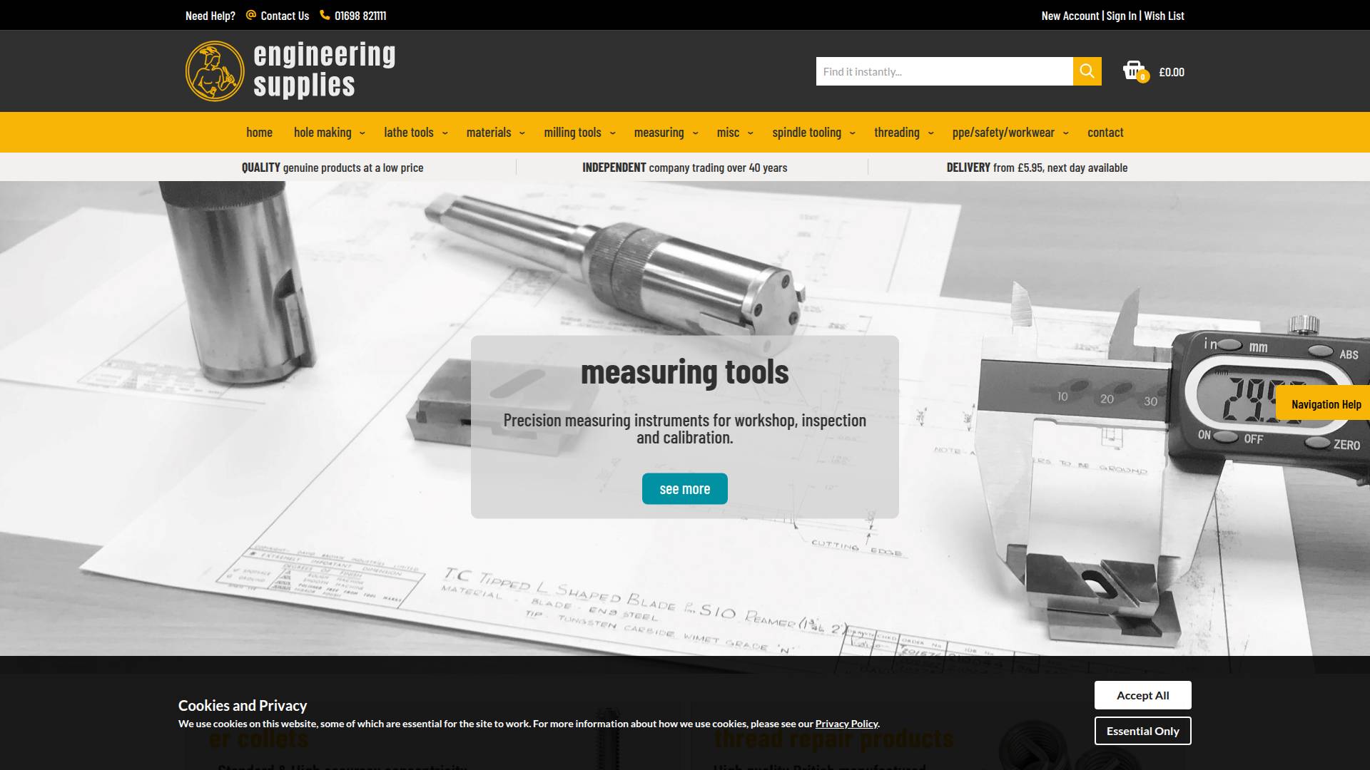 Engineering Supplies Website