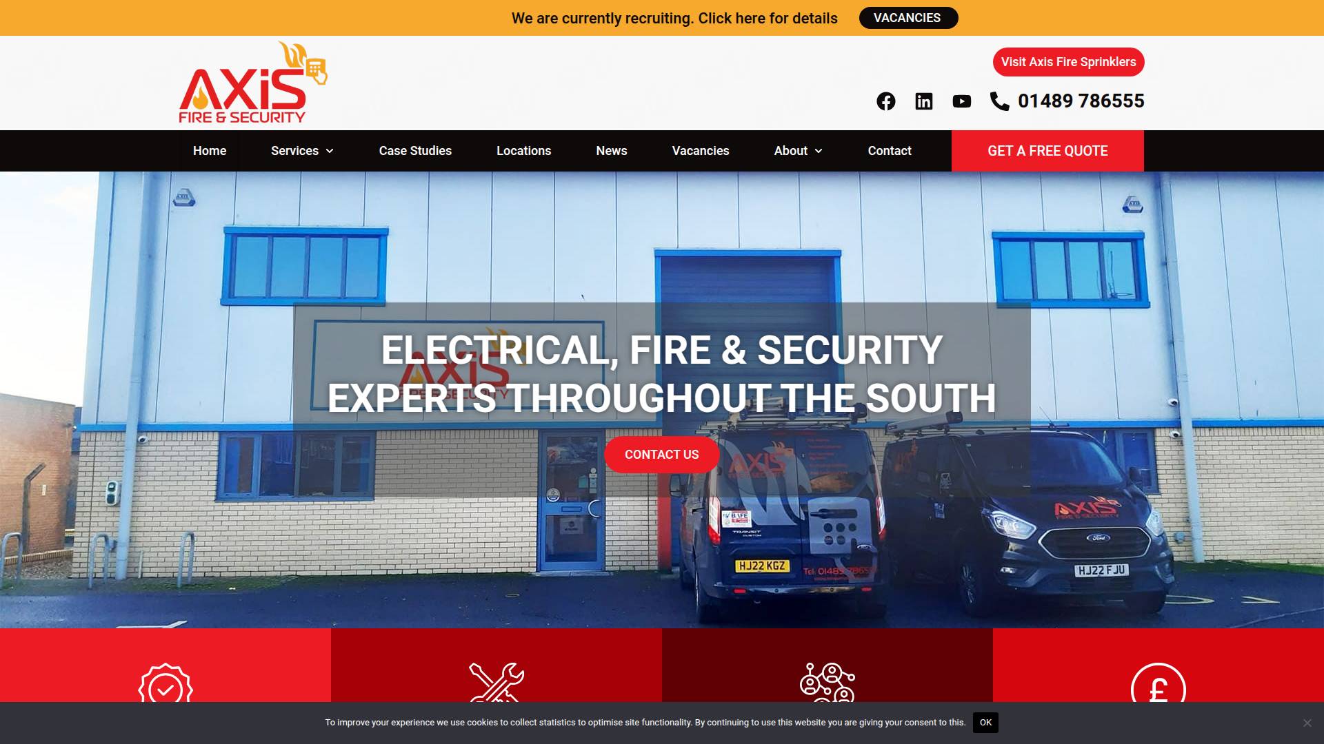 Axis Fire & Security Services Ltd Website