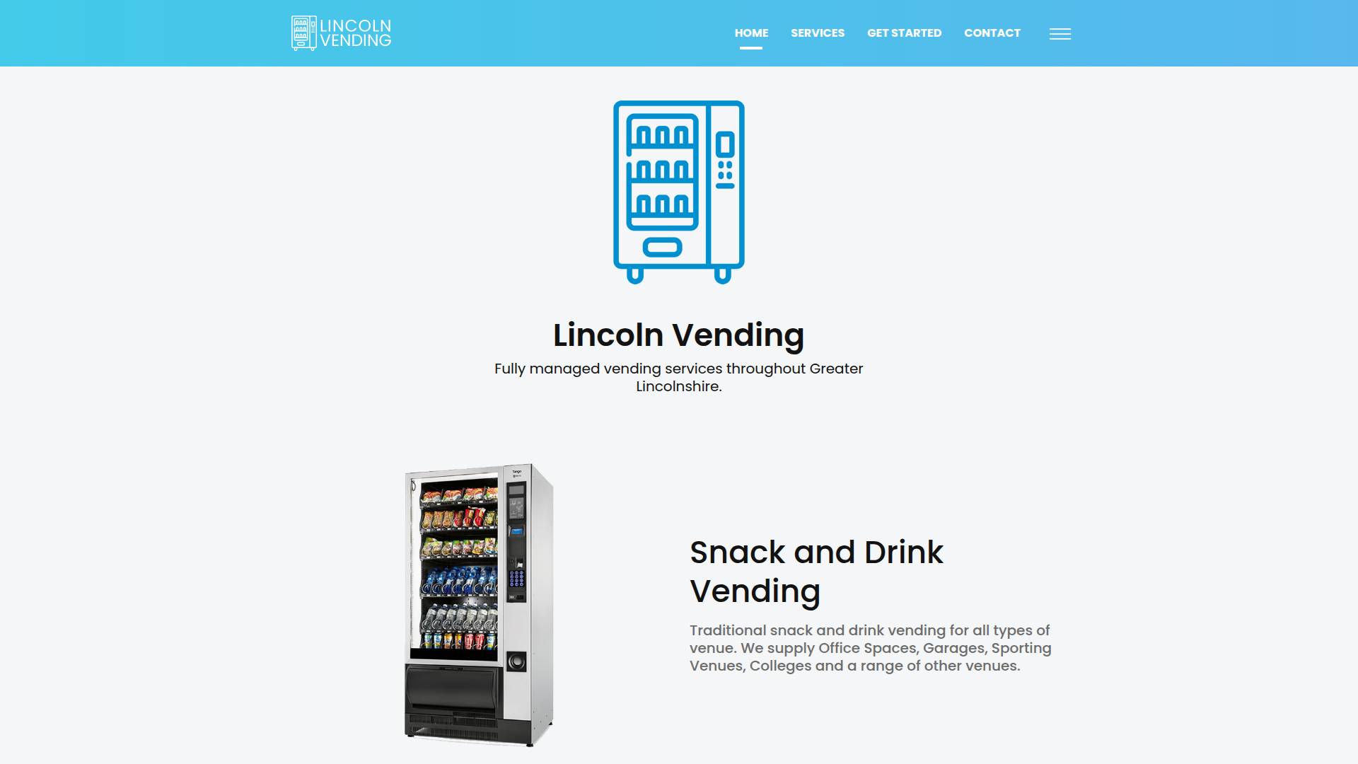 Lincoln Vending Ltd Website