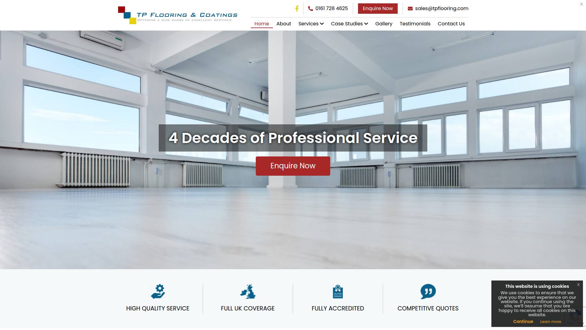 T P Flooring & Coatings Website