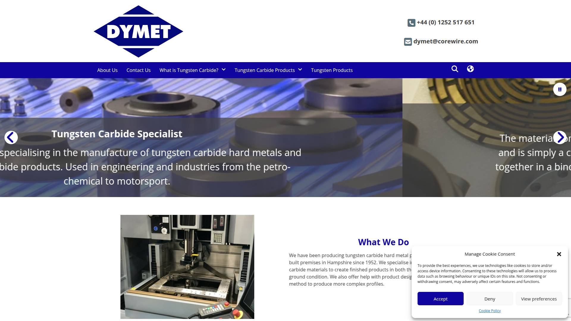 Dymet Alloys Website