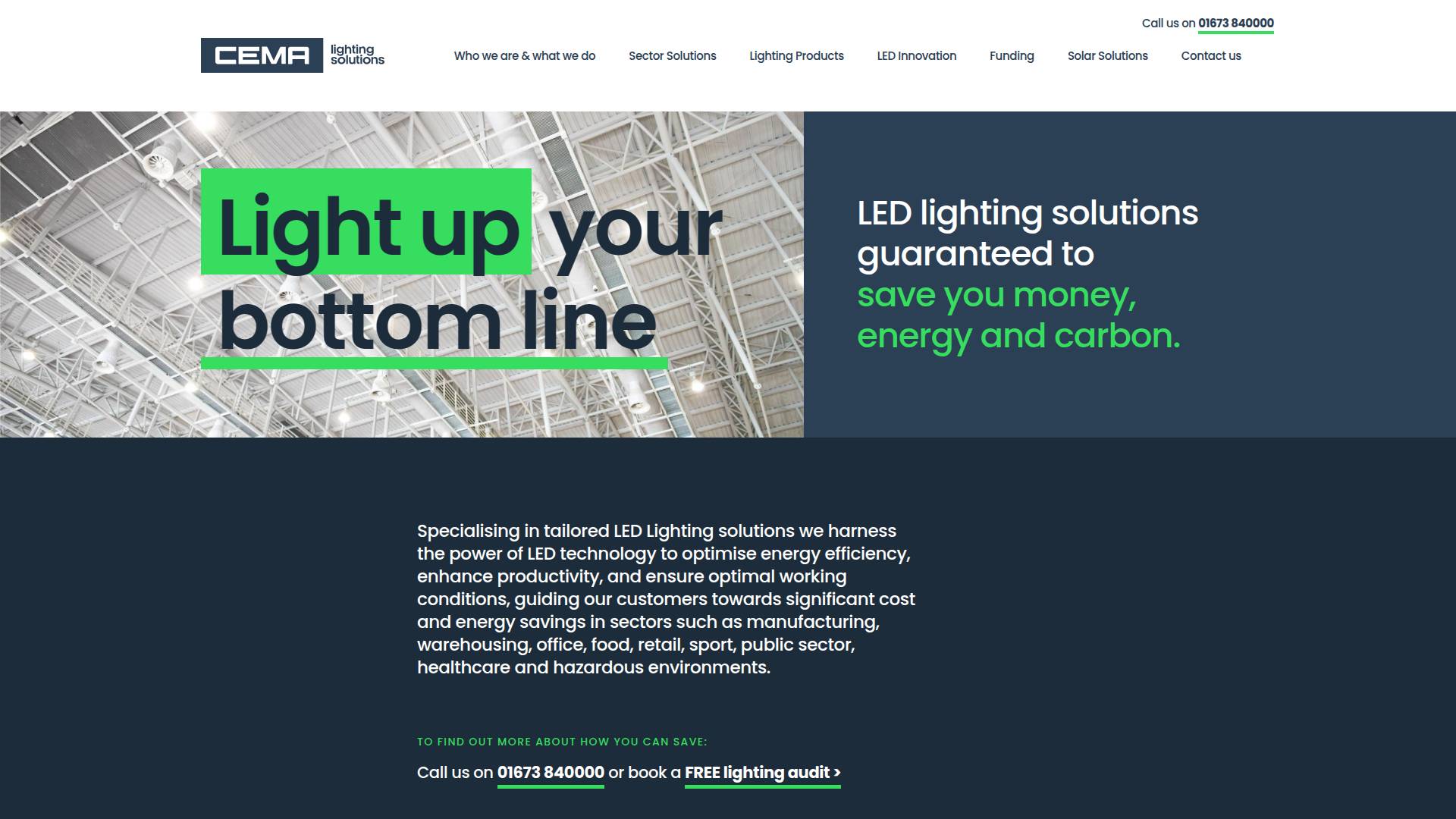 Cema Lighting Ltd Website