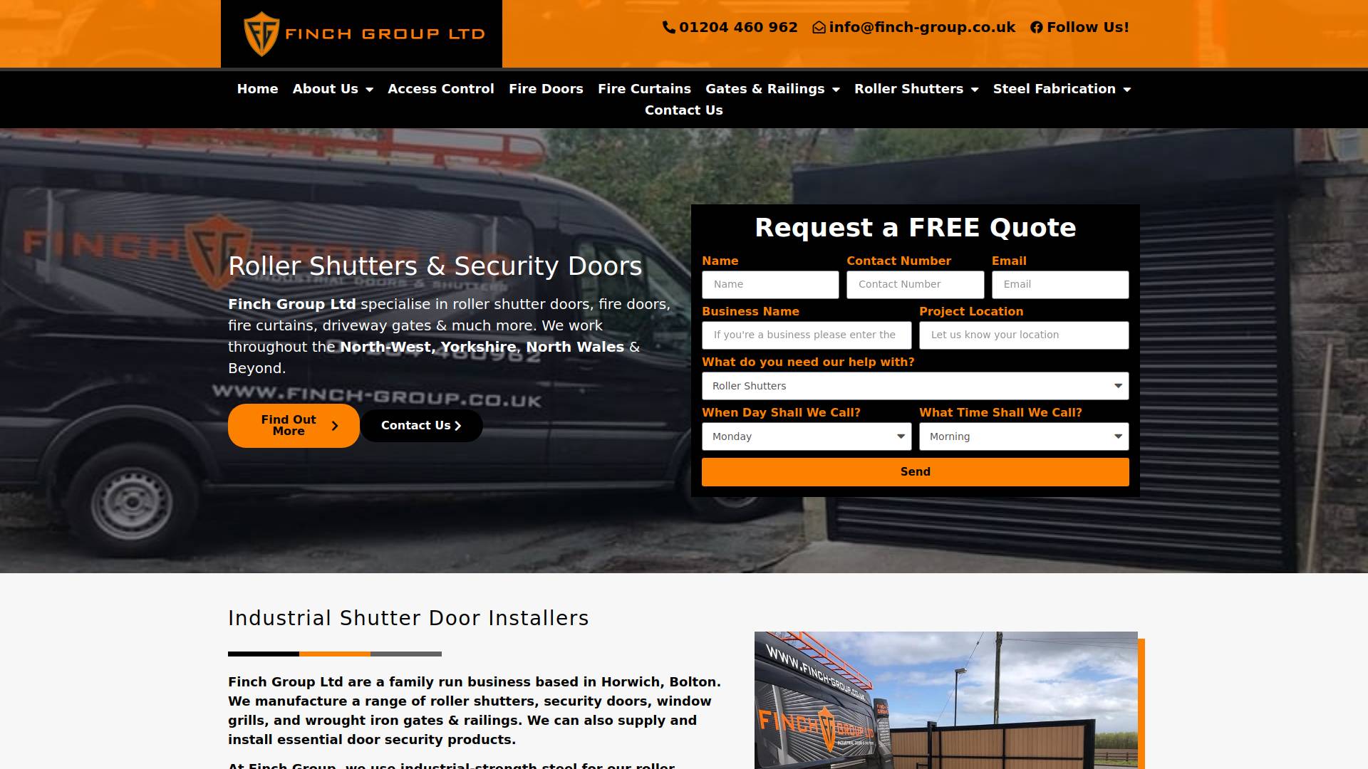 Finch Group Ltd Website