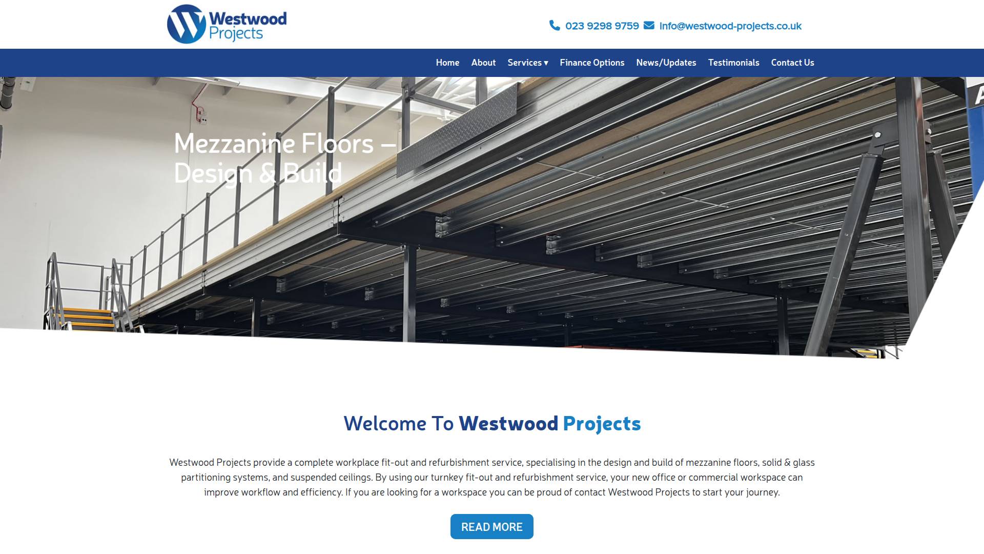 Westwood Projects Ltd Website