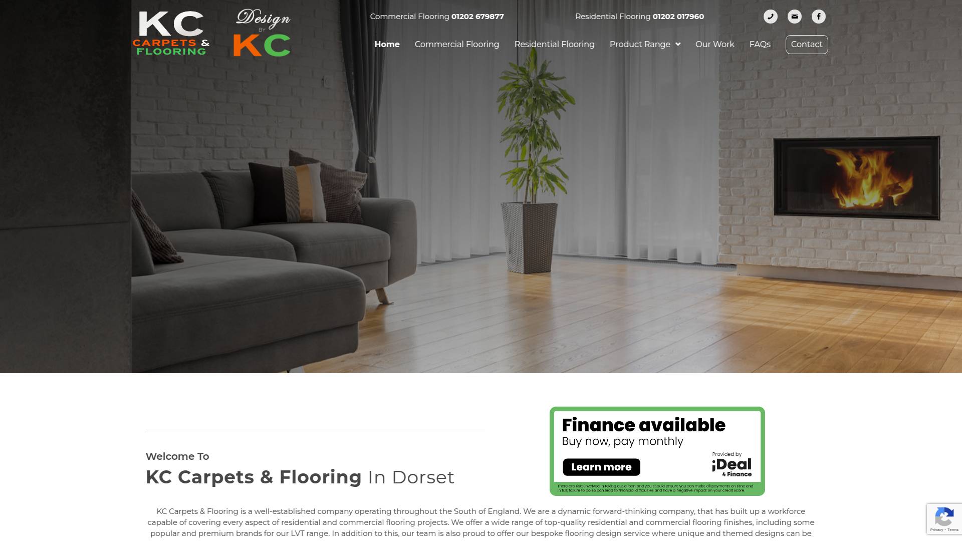 K C Carpets & Flooring Website