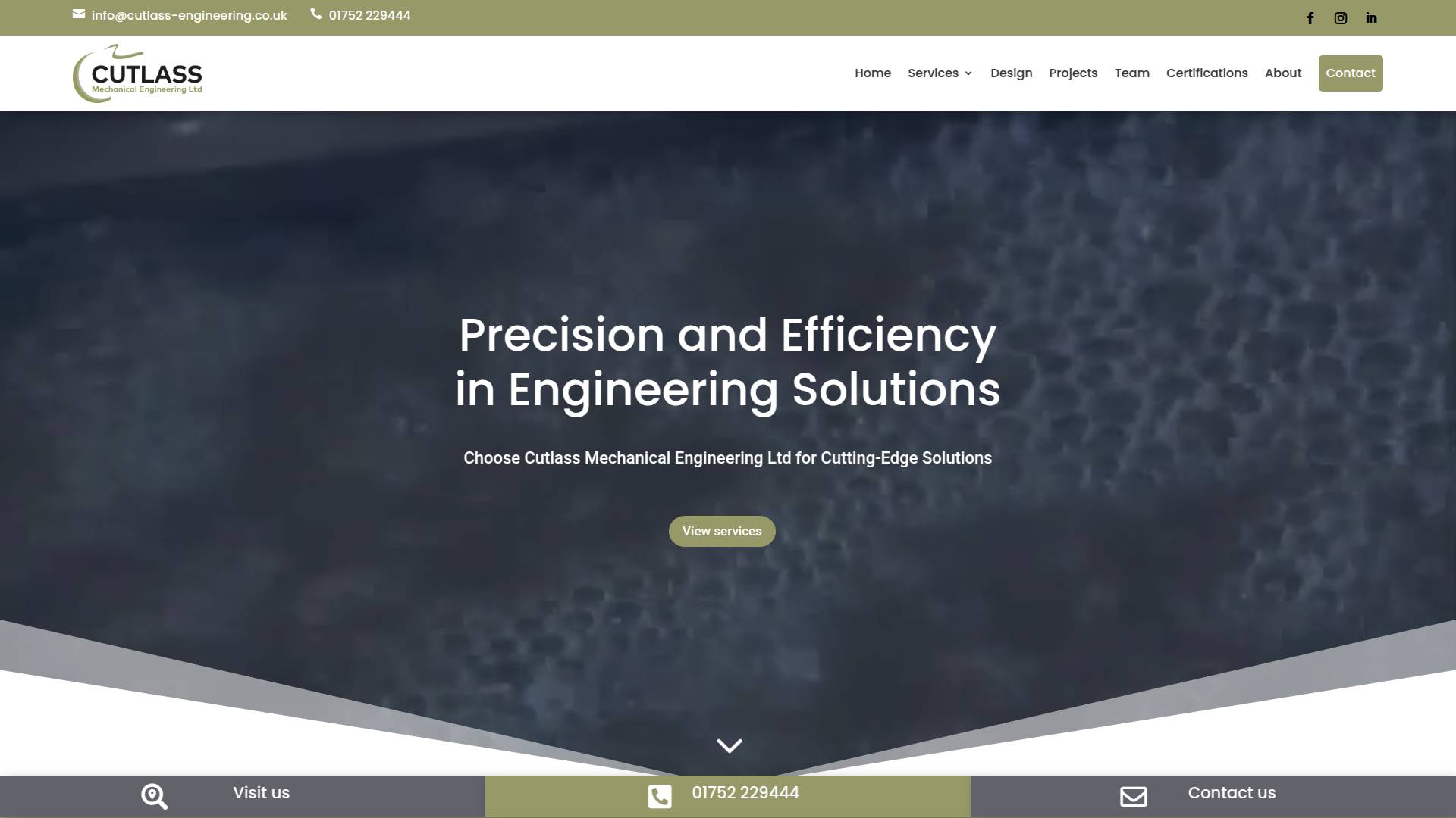 Cutlass Mechanical Engineering Website