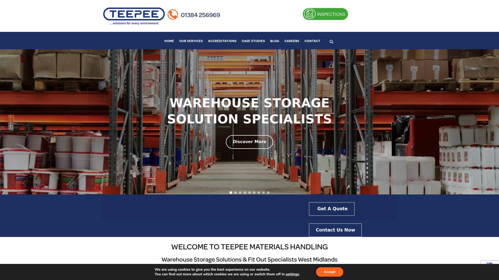 Teepee Materials Handling Ltd Website