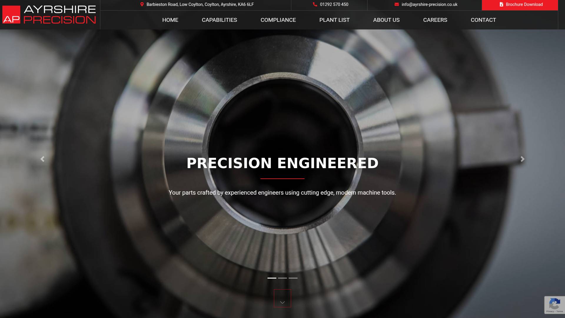 Ayrshire Precision Engineering Ltd Website