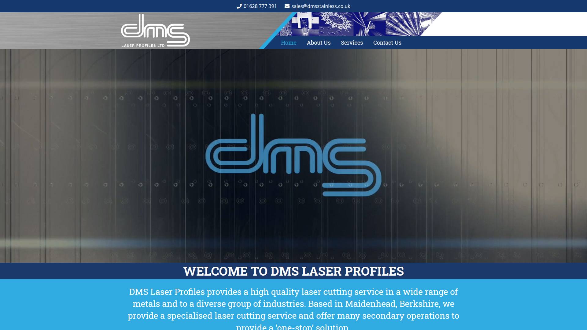 DMS Laser Profiles Ltd Website