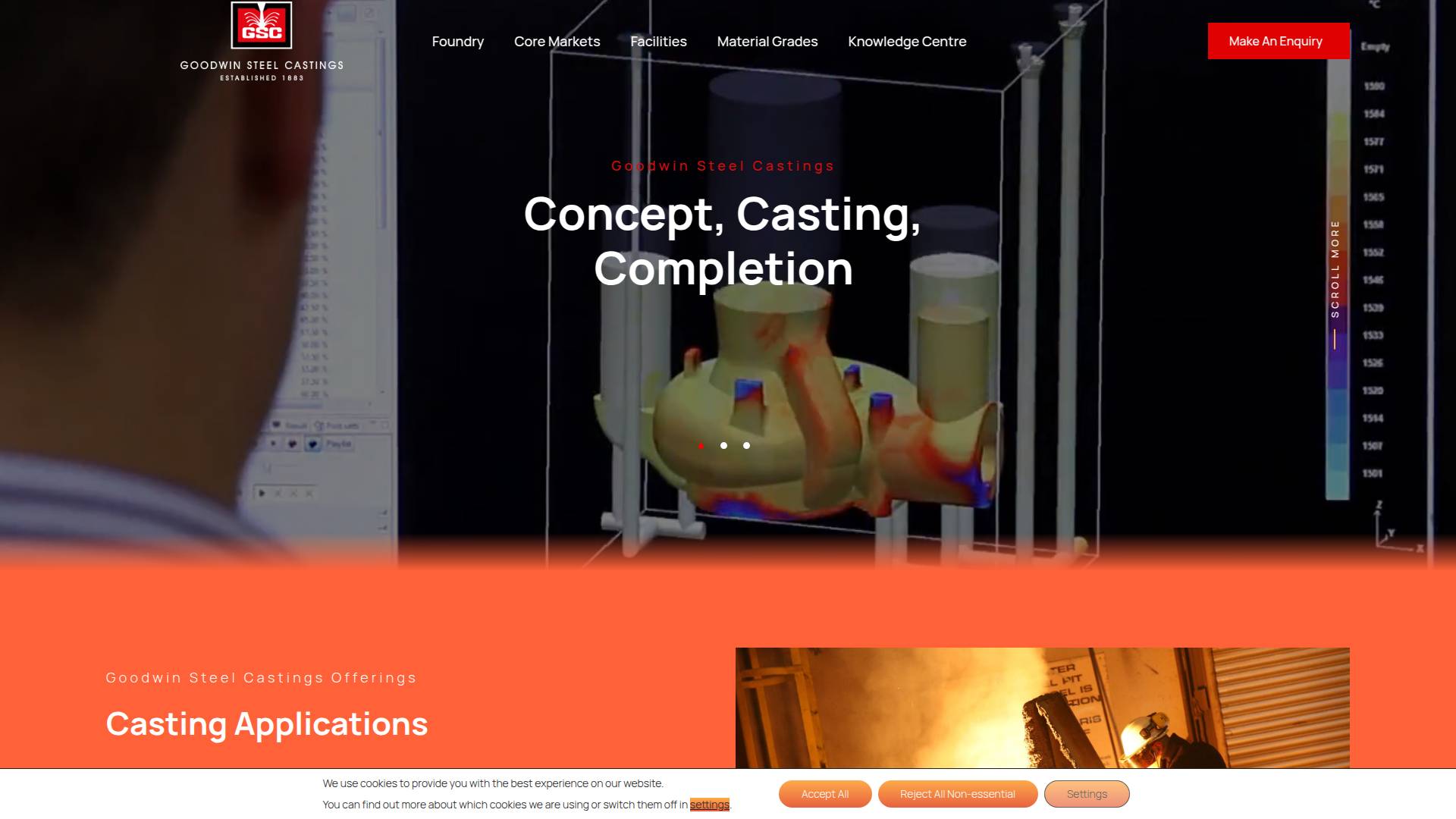 Goodwin Steel Castings Ltd Website