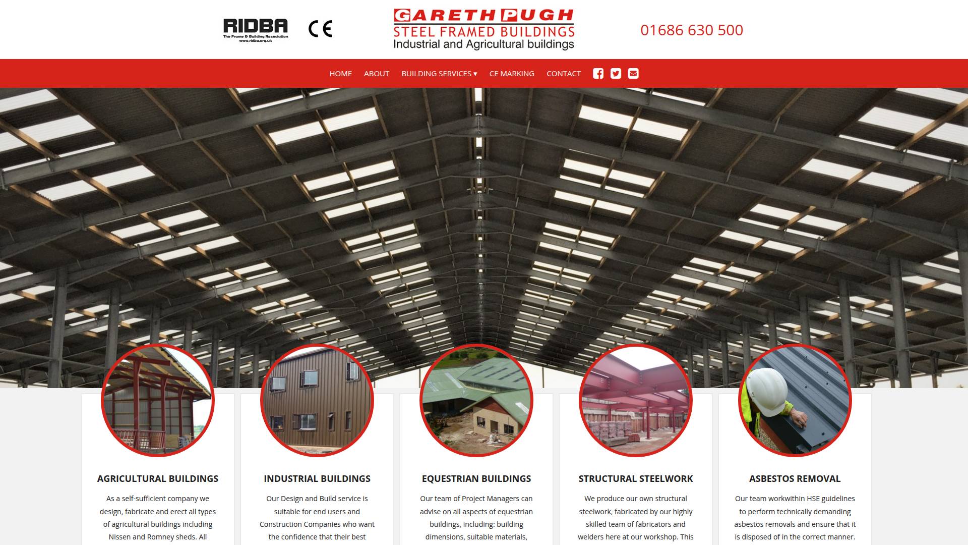 Gareth Pugh Steel Framed Buildings Website