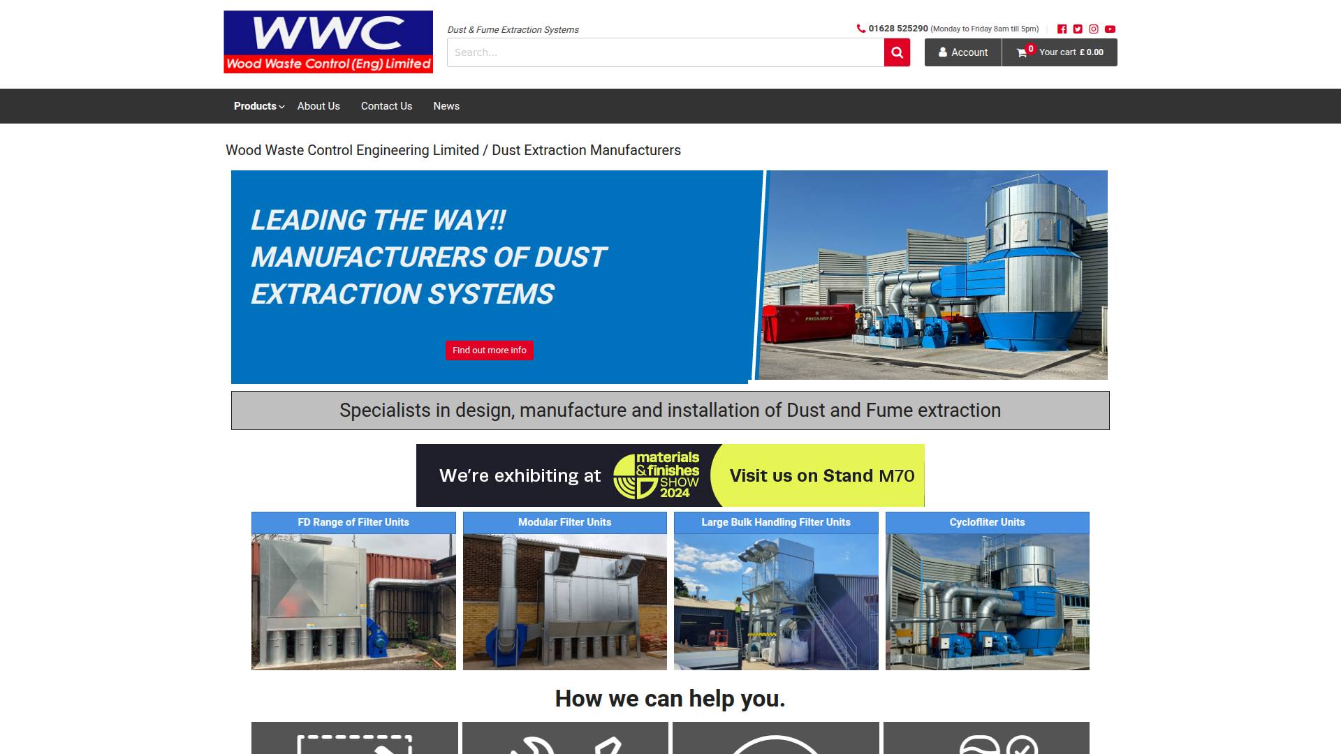 Wood Waste Control (Eng) Ltd Website