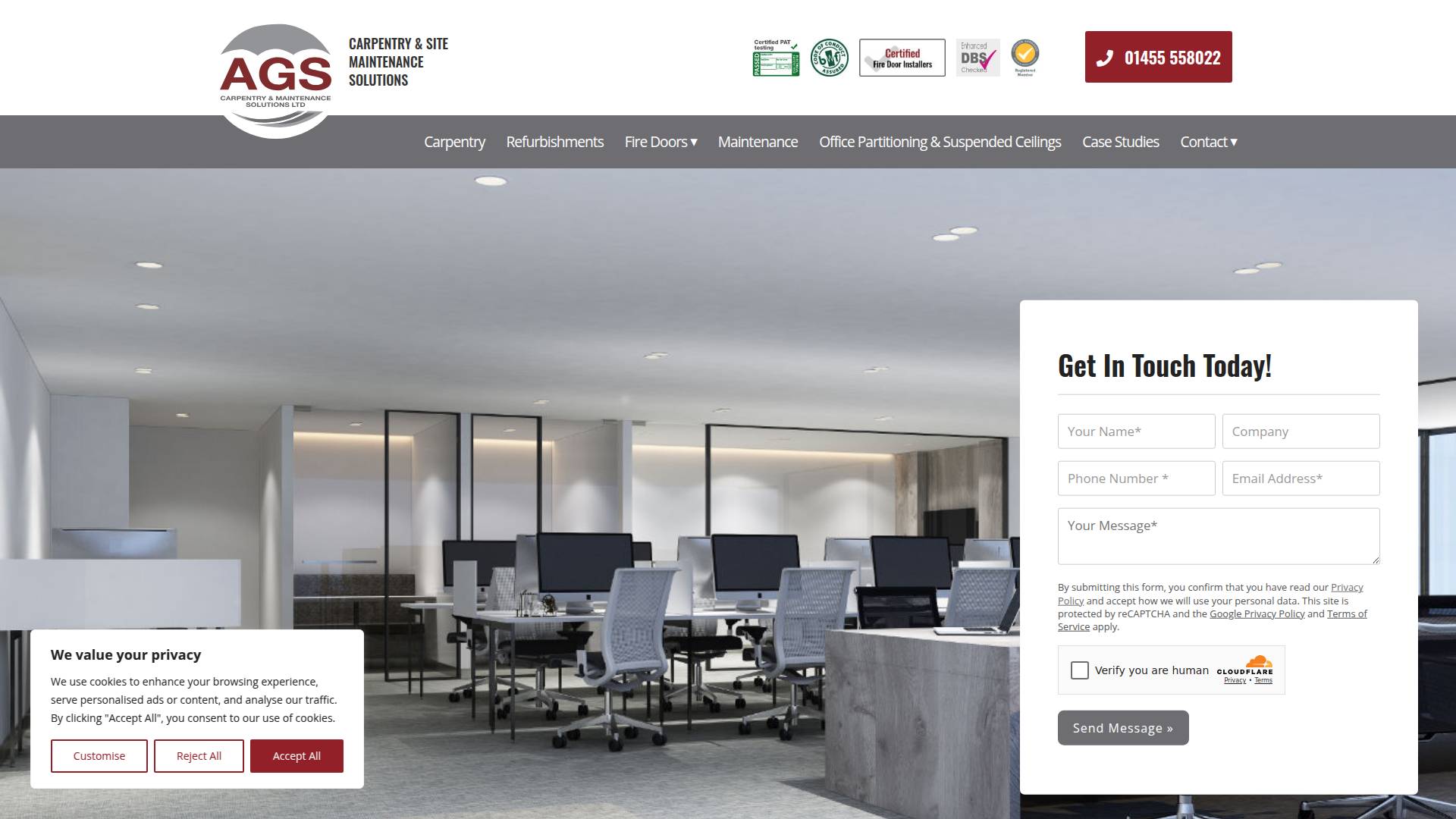 AGS Carpentry & Maintenance Solutions Ltd Website